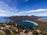 Wineglass Bay from atop Mt. Amos